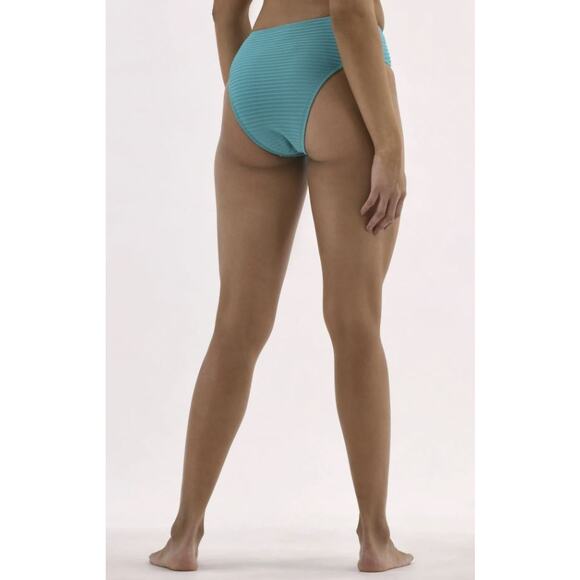 New NoBo No Boundaries Turquoise woman's XL 16-18 Ribbed Swim Bottoms Bikini - Picture 3 of 3